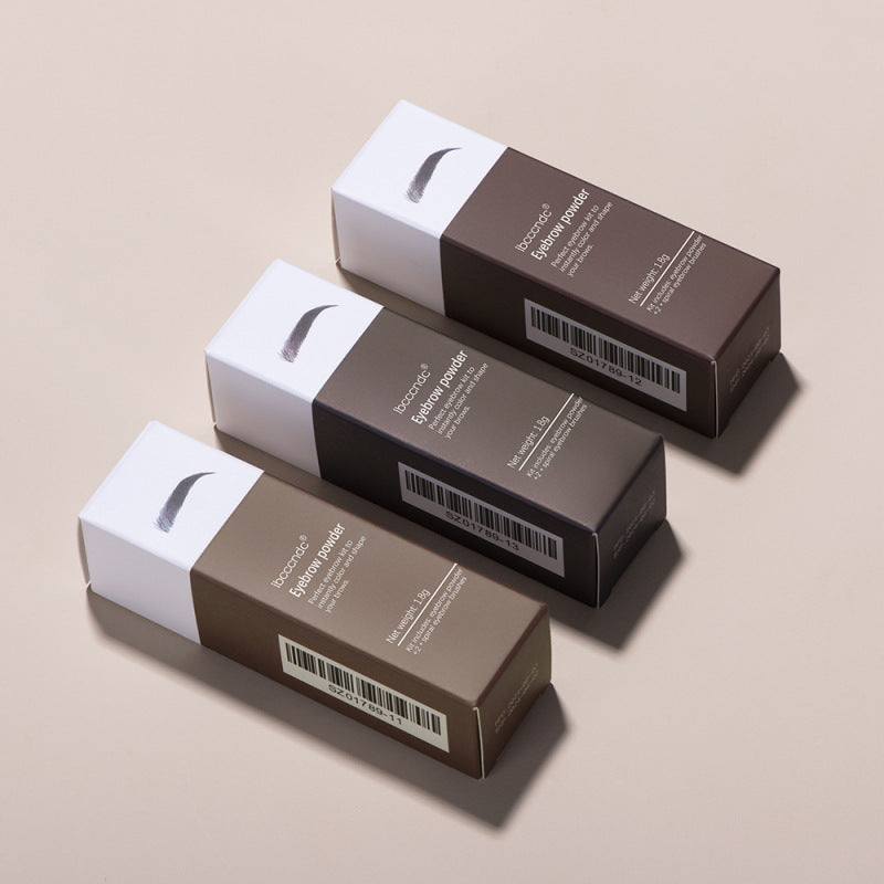 6-Color Eyebrow Powder Kit with Stamp and Stencil