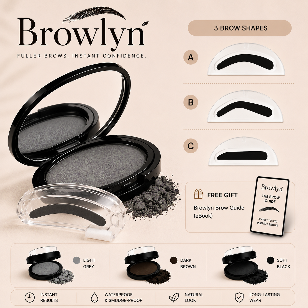 BROWLYN™ - Perfect Eyebrows in 5 seconds